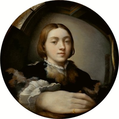 Bow-Carving Cupid by Parmigianino